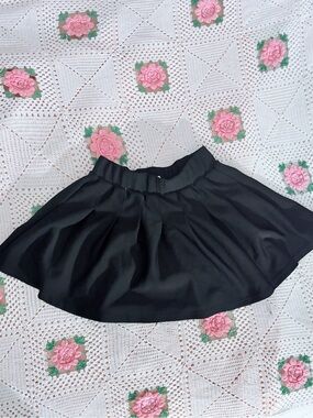 Classic Black Circle Skirt - Women's Skater Style